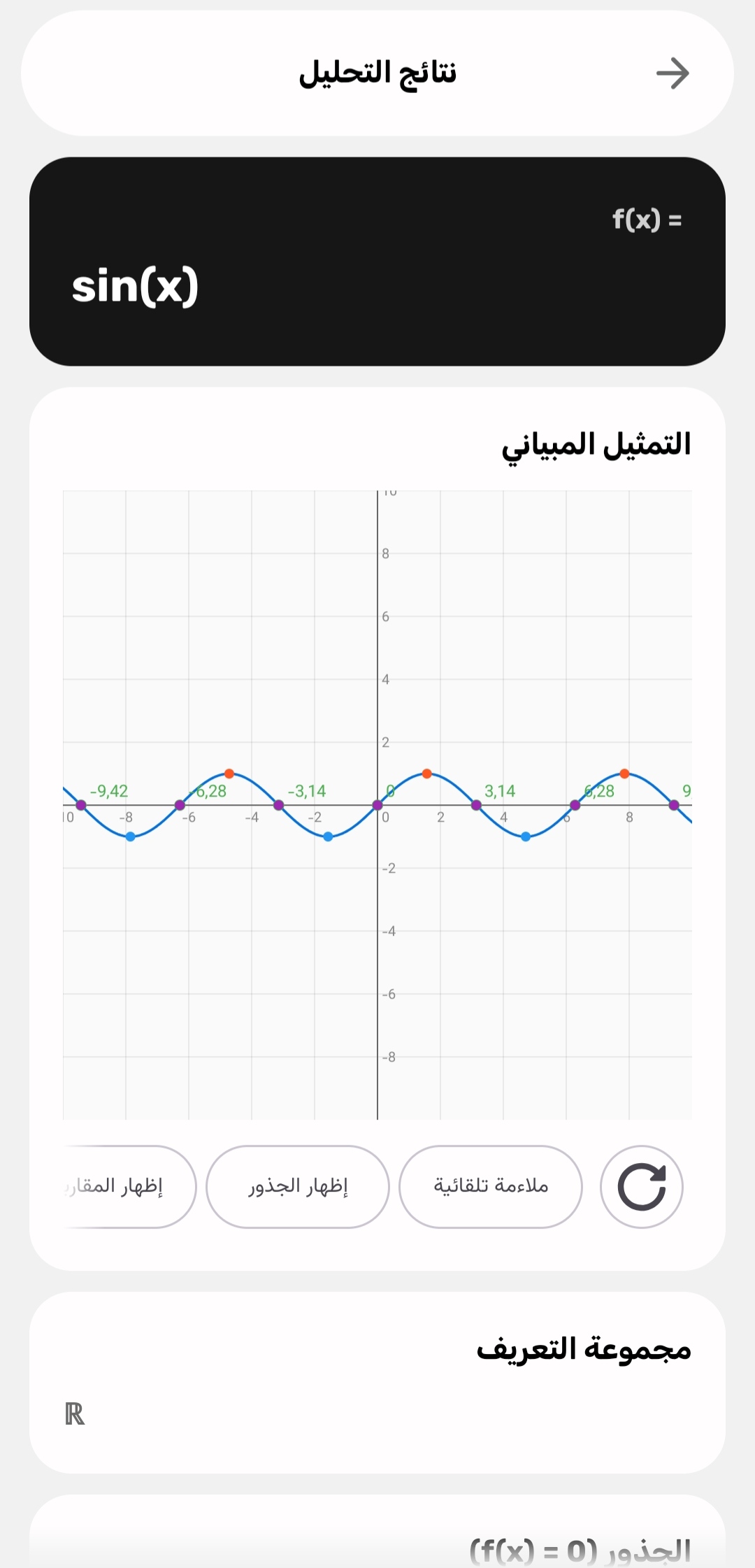 جدول التغيرات